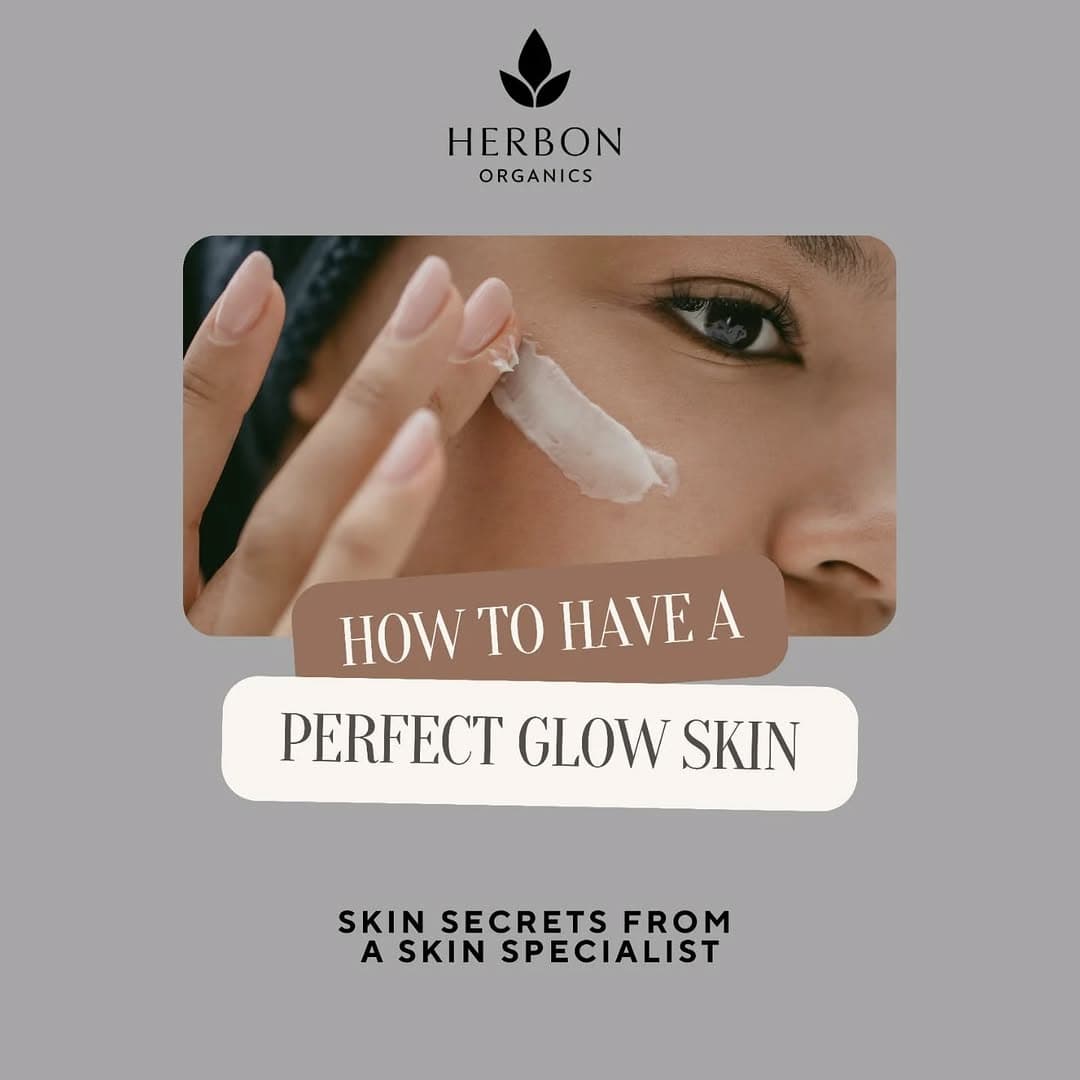 Botanical skincare droplet aesthetic post